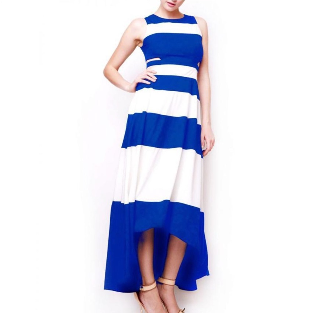 Striped Cut Out Dress